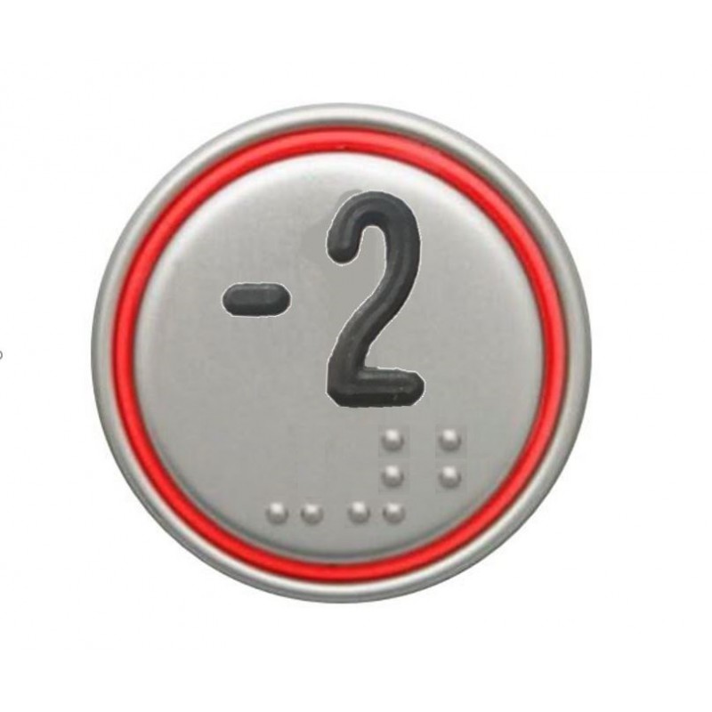 “-2” RED CONNECTOR 24V MACRO PUSHBUTTON