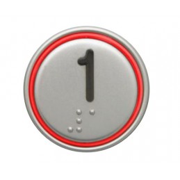 “1” RED CONNECTOR 24V MACRO PUSHBUTTON