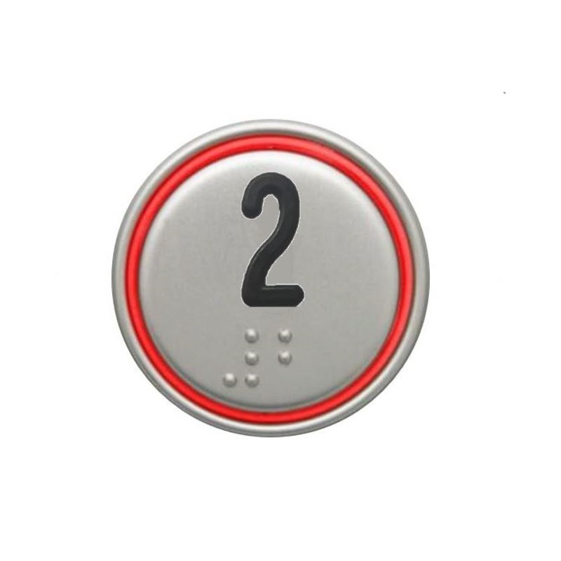 “2” RED CONNECTOR 24V MACRO PUSHBUTTON